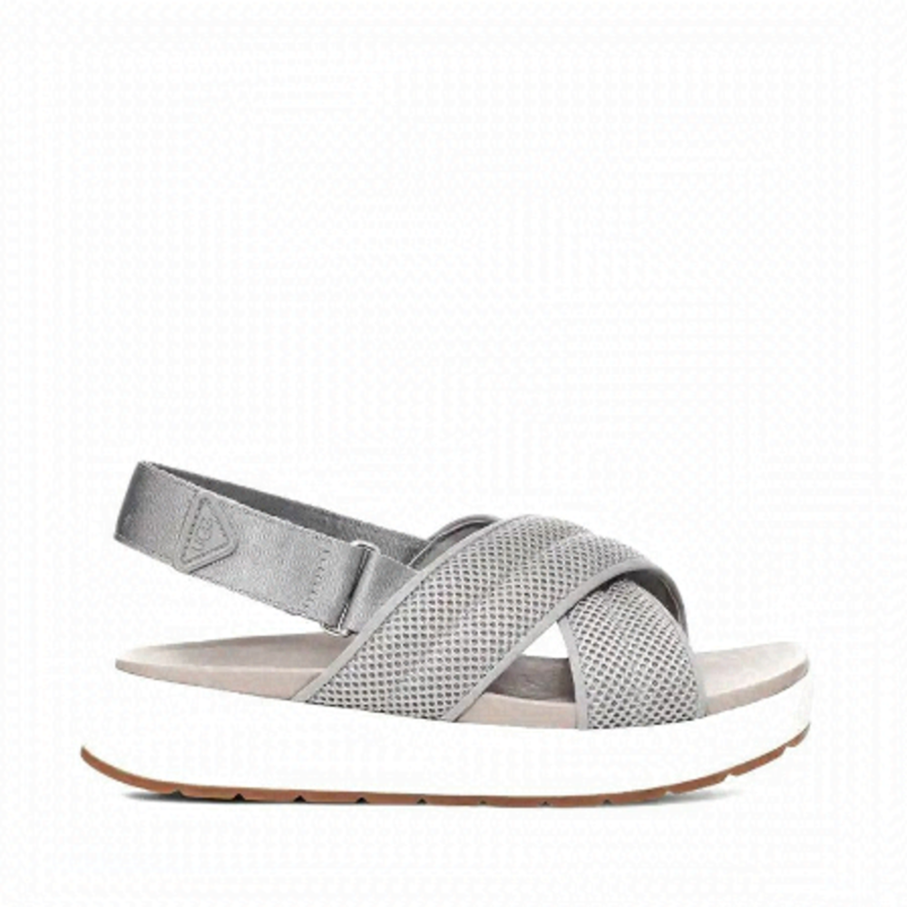 NEW Ugg Nella Grey Criss Cross Chunky Sandals🎁
